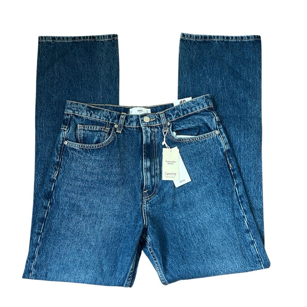 NWT Mango Blue Flare Jeans Size 8